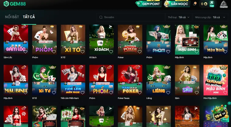 Game Bài Gem88 Sân Chơi Bài Trực Tuyến Đẳng Cấp Với Tỷ Lệ Thắng Khủng
