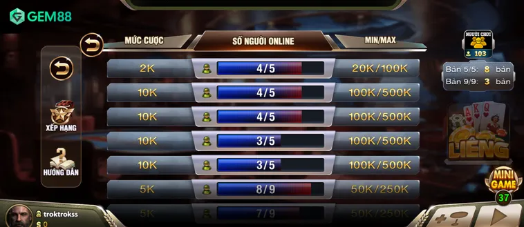 Khám Phá Trò Chơi Liêng Tại Gem88 Với Trải Nghiệm Cá Cược Cực Đỉnh