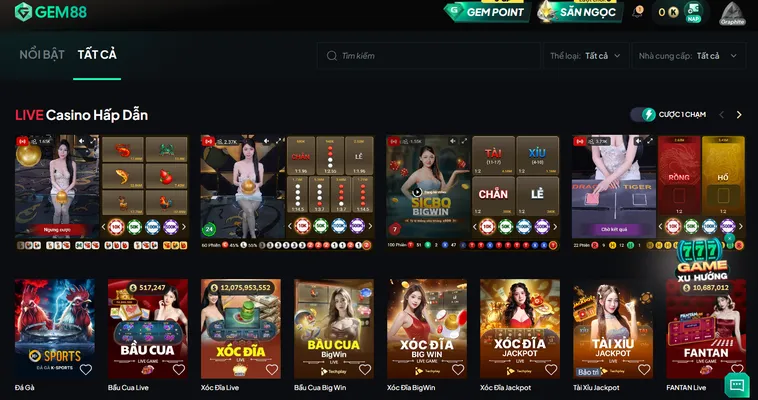Trải Nghiệm Đỉnh Cao Xanh Chín Live Tại Gem88 Cho Mọi Cược Thủ