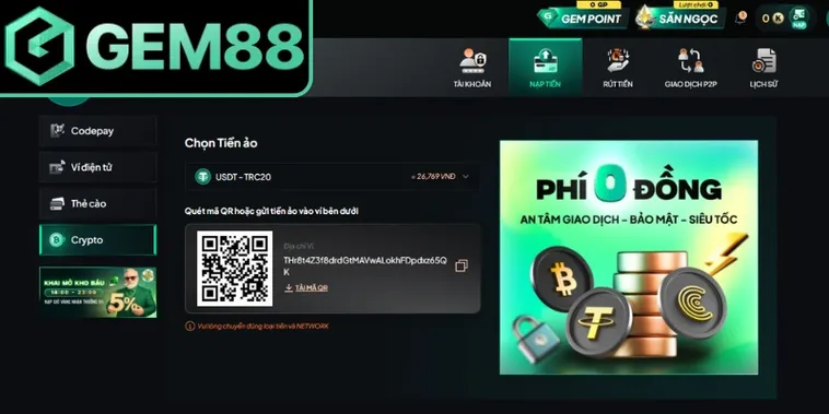 Nạp Tiền Gem88 Siêu Tốc Độ Cùng Quy Trình Bảo Mật Đẳng Cấp Nhất