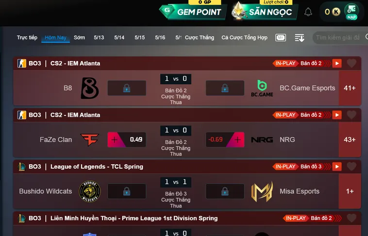 Trải Nghiệm Cá Cược Thể Thao Esports Gem88 Đẳng Cấp Nhất Hiện Nay