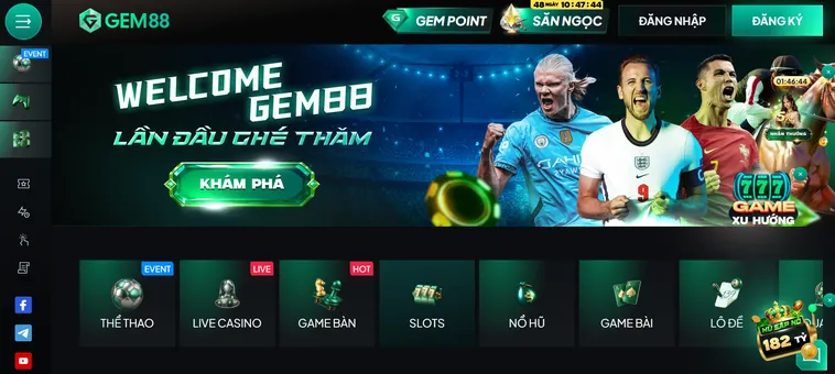 Gem88 - Nhà Cái Gem 88 Cá Cược Trực Tuyến Uy Tín Đẳng Cấp Châu Á 2026